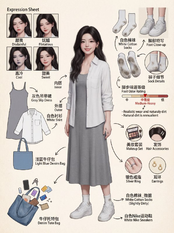最近很火的 AI 穿搭拆解图，把你的女神穿搭进行深度拆解