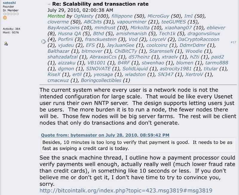 کانال مباحث تخصصی حسابداری و حسابرسی: 💵 دقیقا 16 سال پیش ساتوشی ناکاموتو نوشت در فروم Bitcoin Talk، عبارتی که تبدیل به یک فرقه شده است: اگر حرفم را باور نمی ک