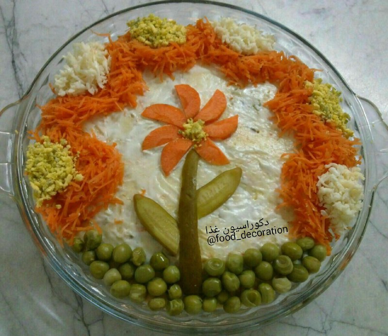 تزئینات و دیزاین سالاد: @Tazinat_Salad