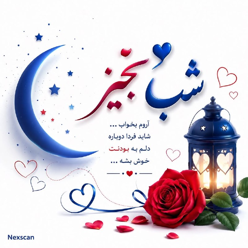 𖣘𖣘 سماع 𖣘𖣘: شب بخیر… 🌙❤️آروم بخواب،شاید فردا دوباره دلم به بودنت خوش بشه… شب خوش 🍃✨🍃