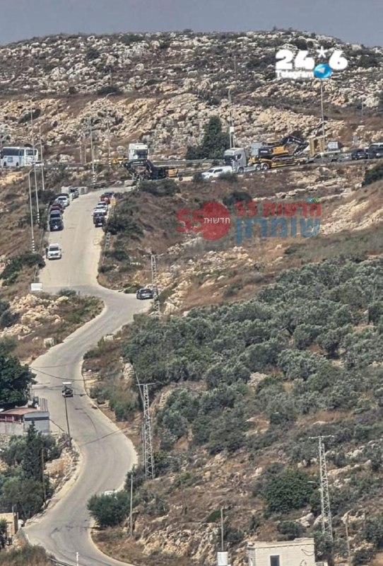 🇮🇱 כפר א-דיכ: כוחות חטיבת אפרים והמנהל האזרחי נכנסו כעת להריסת מבנים בלתי חוקיים בכפר א-דיכ, סמוך לפדואל.
