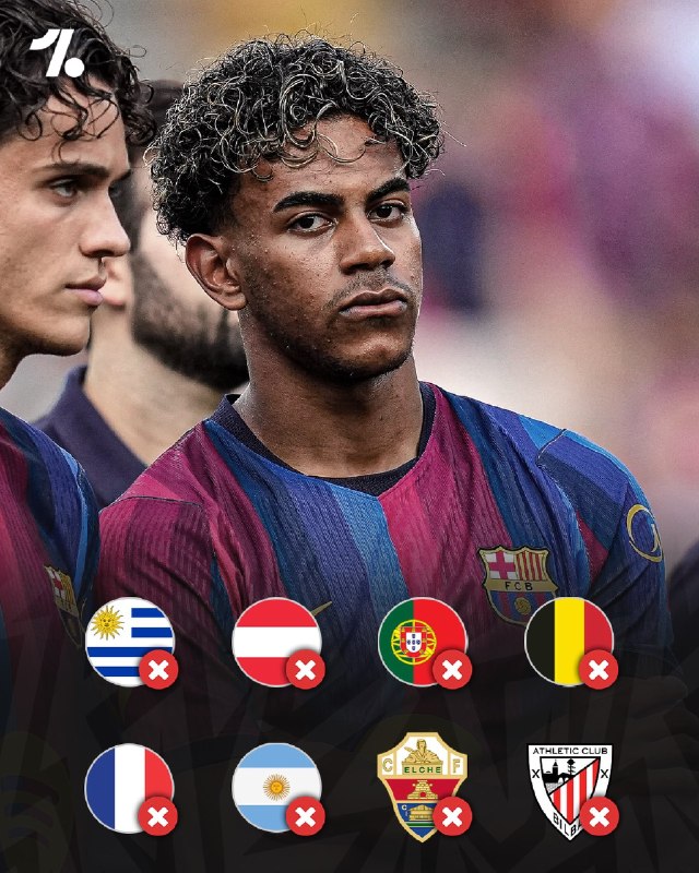 فوتبالی | Footballi.net: ❌🇪🇸 توقف نوار گلزنی یامال؛ هشت بازی بدون گل برای ستاره آبی‌اناری‌ها🔻لامین یامال در هشت دیدار اخیر خود با پیراهن بارسلونا