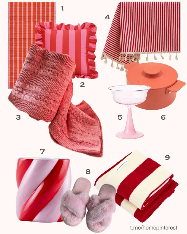 Комбинация красного и розового цветов в интерьере выглядит удивительно стильно и свежо. Собрала для вас подборку повседневных вещей для дома в таки... - изображение 1 - telegram, view, комбинация