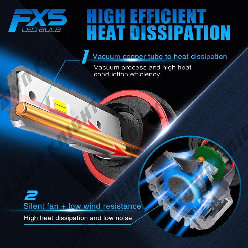DAWNKNIGHT FX5 110 Вт H7 H4 H1 лампа светодиодная для авто автомобиля 2 шт 7035 Чип 6000K H11 HB3 90 4