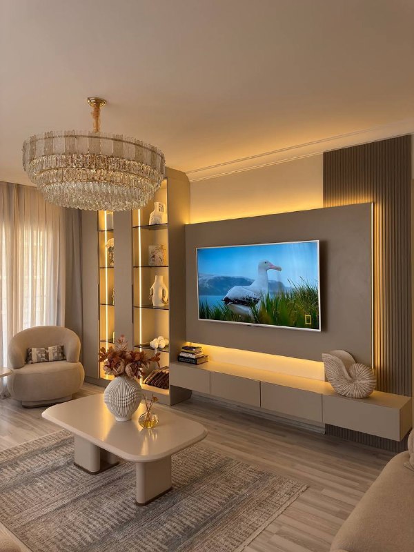 Идеально комфортная и лаконичная по цвету гостиная. - изображение 2 - идеально, комфортная, лаконичная