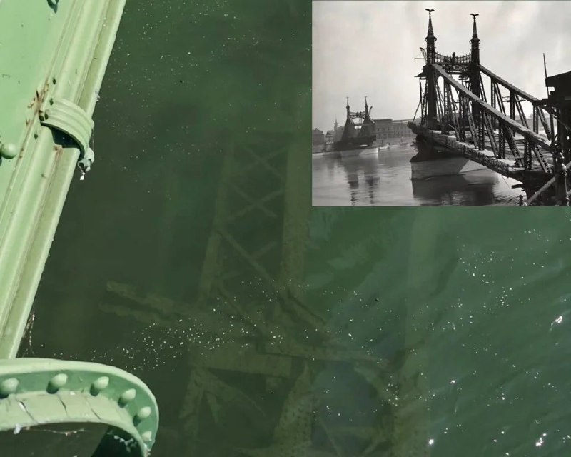 A record-low water level on the Danube River recently exposed the wreckage of a "ghost bridge" in Budapest.