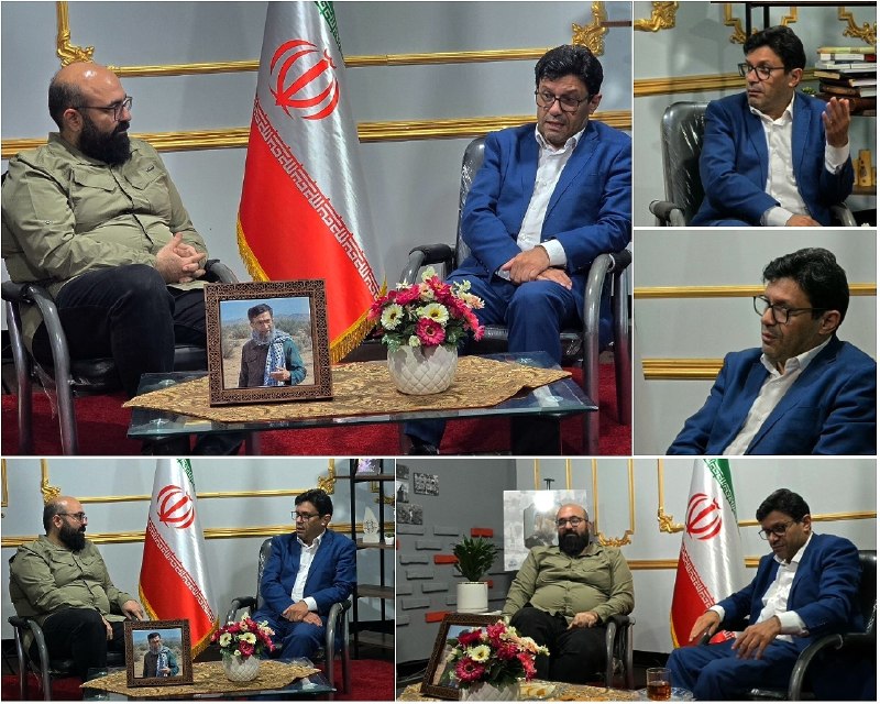 کانال خبری قائم شهر(قائم آنلاین): 🔷️ حضور نماینده مردم قائم‌شهر در مجلس شورای اسلامی در دفتر پایگاه خبری عصرقائمبمناسبت فرارسیدن هفته خبرنگار عمران عباسی 