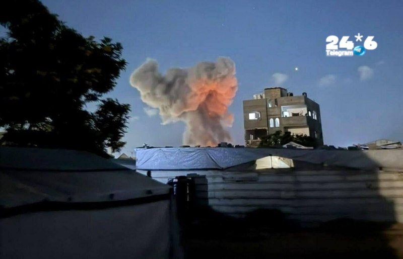 🇮🇱 חיל האוויר תוקף בחאן יונס, עזה.
