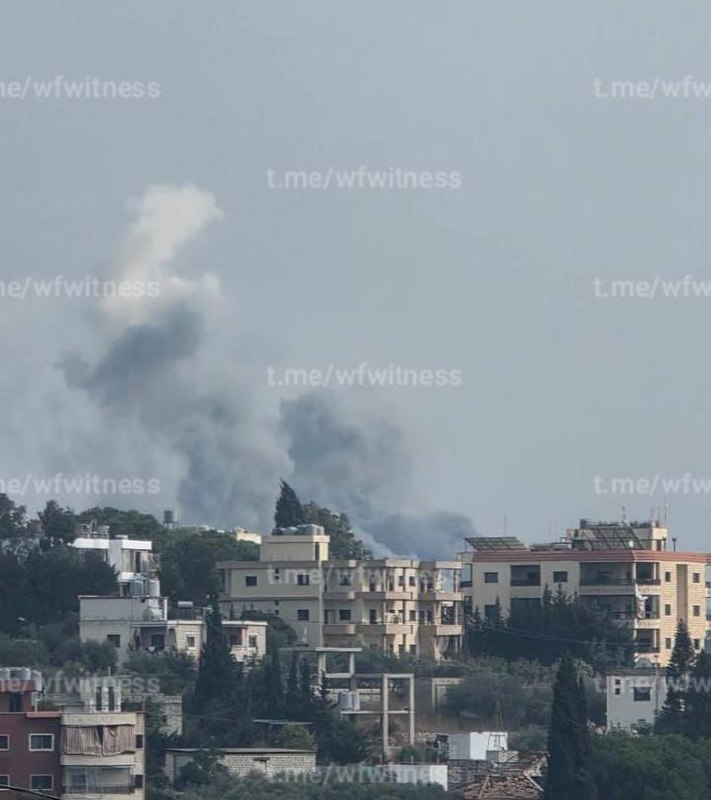 ️🇱🇧🇮🇱 תמונות של התקיפות האוויריות הישראליות שכוונו אל עלי אל טאהר, דרום לבנון.