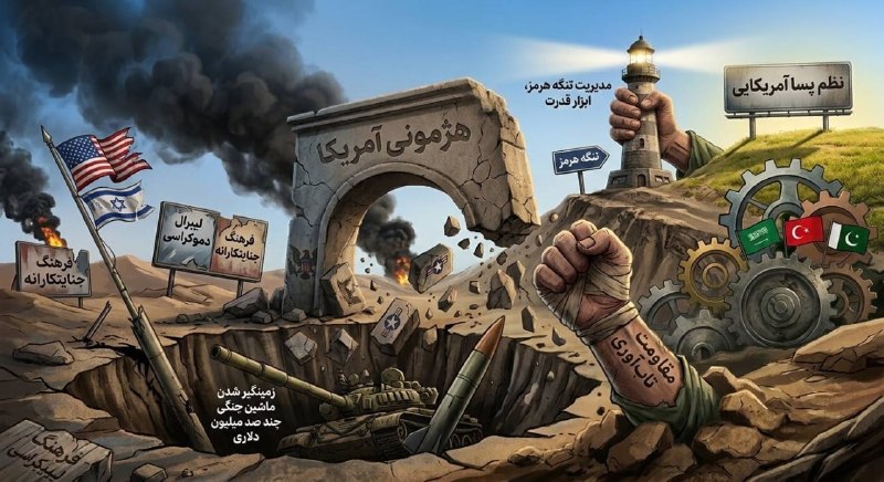 روزنامه سپهرغرب: ⭕️جنگ، سیاه چاله هژمون آمریکا🔸️جنگ آمریکایی – صهیونی ضد جمهوری اسلامی ایران، ۱۵ ماه پس از آنکه دونالد ترامپ رئیس جمهور آ
