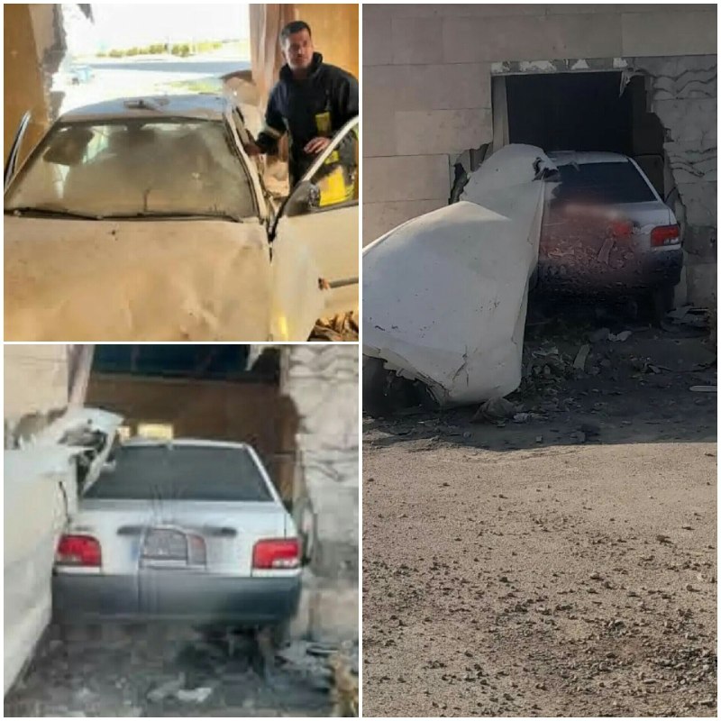 پایگاه خبری تارود: 📸تصادف شدید پراید با کیوسک پلیس‌راه در ورودی دوم منطقه آبسرد/ یک نفر مصدوم شد🔹صبح امروز یک دستگاه خودروی سواری پراید به 