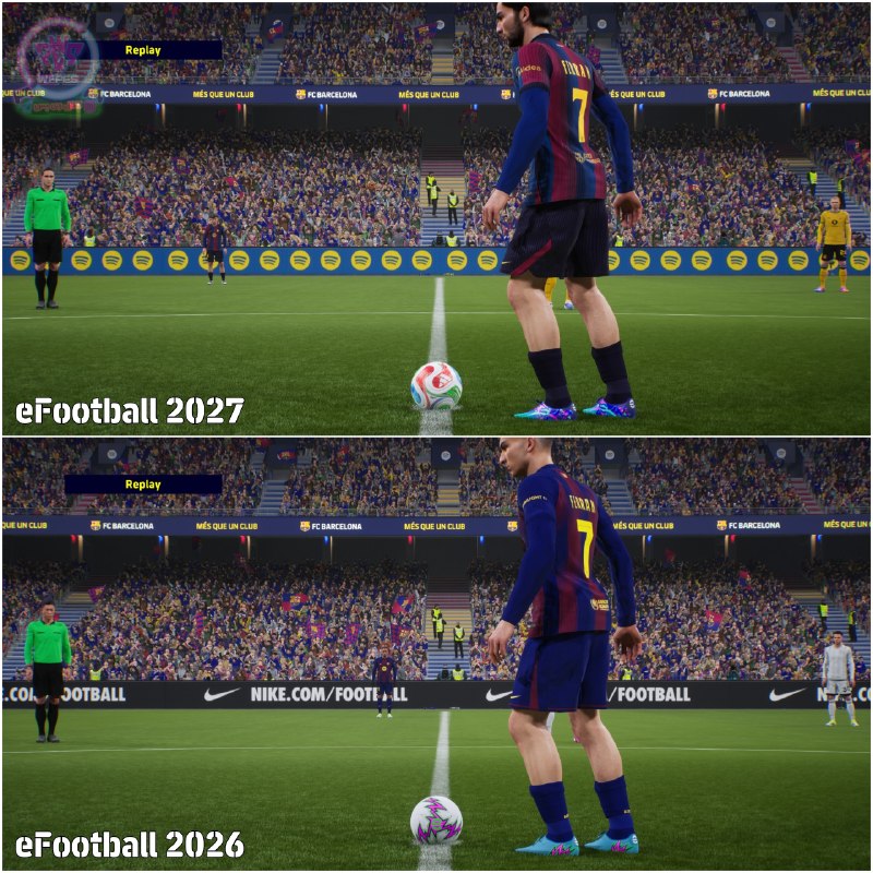 🎮 WE PES | وی پِس 🎮: #مقایسه من از دو نسخه آخر eFootball نشان می دهد این دومین سال است که نسخه های کنسول و پی سی بدون کوچک ترین پیشرفت گرافیک