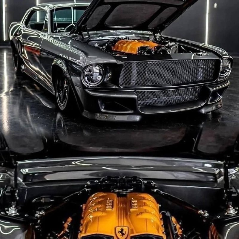 Mustang с двигателем от Ferrari