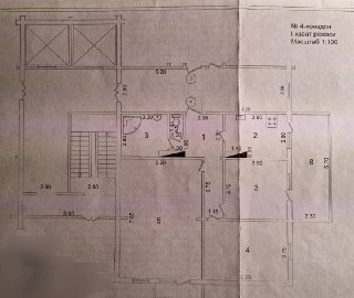 Нежилое помещение 125м² на 1 этаже 4х комнатная Мирабадский район