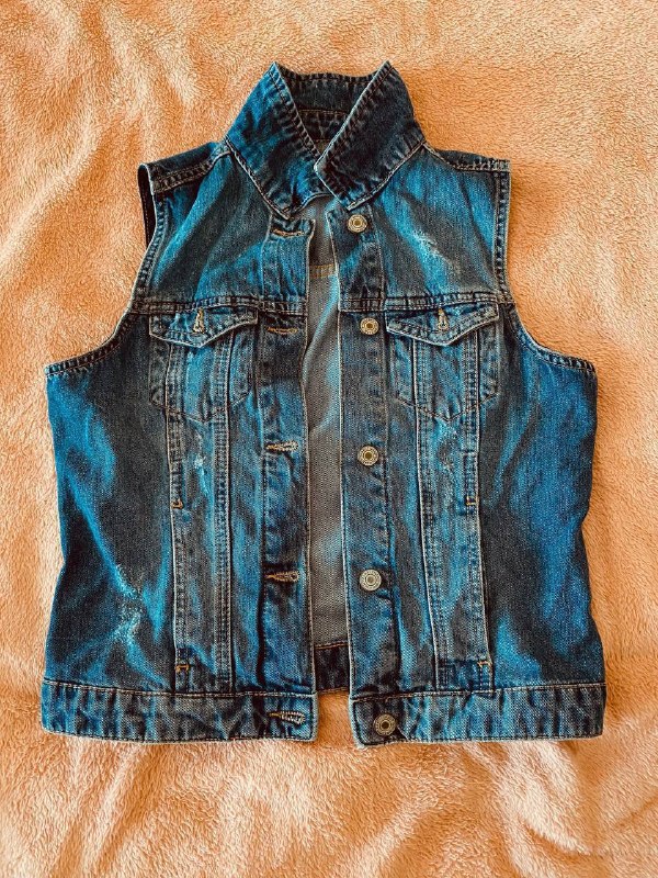 Безрукавка Zara джинсовая женская. — фото 1