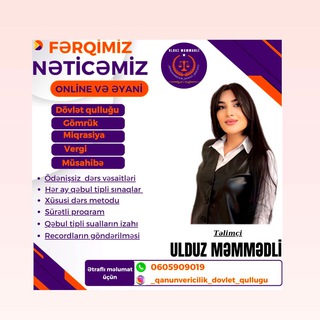 Dövlət qulluğu Qanunvericilik /Müsahibə⚡
