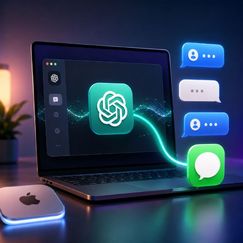 تکنولوژی،خبری،هوش مصنوعی،: حالاChatGPT میتونه از طرف شما پیام بفرسته OpenAI یک قابلیت جدید برای اپ دسکتاپ ChatGPT روی مک اضافه کرده که با اتصال به