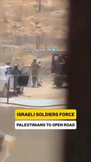Israeli soldiers force Palestinians to reopen village road at gunpoint