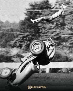 When seat belts in racing weren't yet mandatory, the 1950s.📚 Buzz History