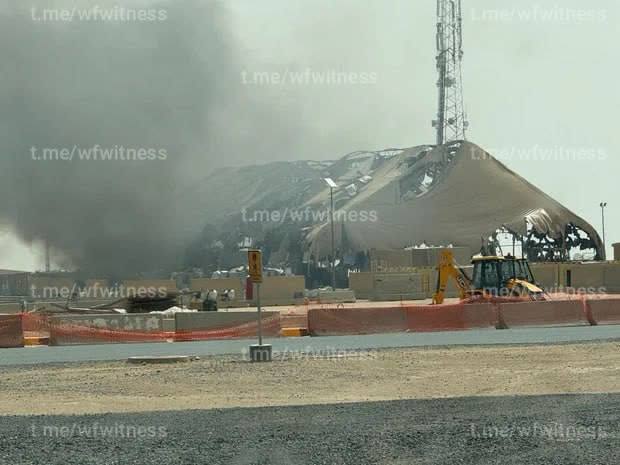️🇺🇸🇮🇷🇰🇼🇸🇦 חדשות CBS⁠: תמונות חדשות שפורסמו מציגות את הנזק שנגרם על ידי התקפות טילים ומזל"טים איראניים על מתקנים צבאיים אמריקאים ואתרים אחרים בכווית ובערב הסעודית.