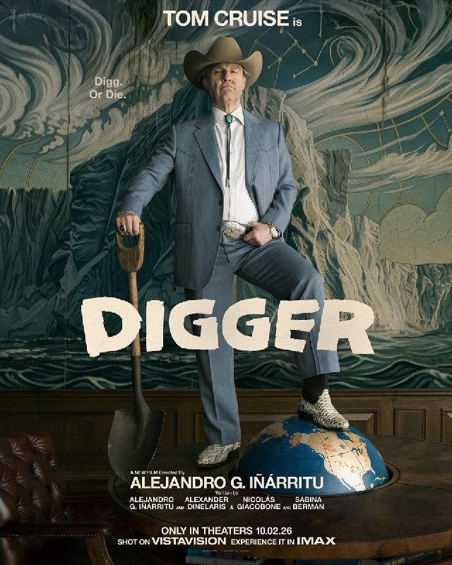 عصرتعادل: 📽Digger (2026)کمدی درام "حفّار" جدیدترین اثر فیلمساز شهیر" اینیاریتو" با هنرنمایی تام کروز با گریم پیرمردکه ورایتی او را