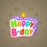 B-Day Candle #75