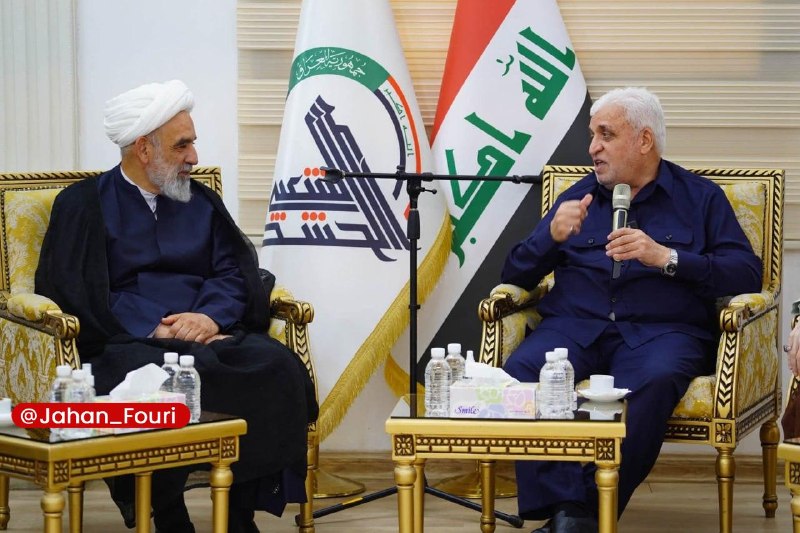 جهان بینالملل فوری🌍: قدردانی فرستاده ویژه رهبر انقلاب اسلامی از دولت و ملت عراق برای مشارکت در مراسم تشییع قائد شهید امت🔹فالح الفیاض، رئیس سا