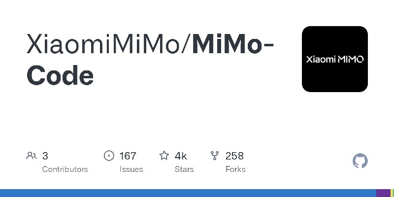 GitHub - XiaomiMiMo/MiMo-Code