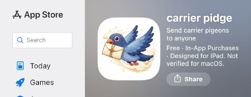 سیناپرس: اپلیکیشن اپل «Carrier Pidge» پیام‌رسانی با کبوتر مجازی را شبیه‌سازی می‌کندیک اپلیکیشن جدید به نام Carrier Pidge با الهام