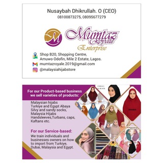 MUMTAZ ROYALE ENTERPRISE (MALAYSIAN HIJABS) Telegram Group Link