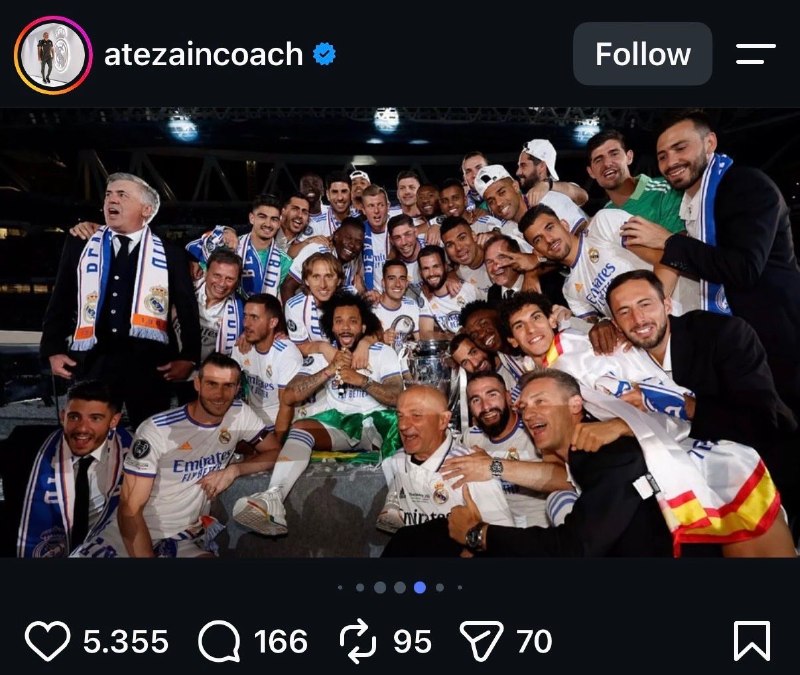 رئال مادرید | Real Madrid: لوئیس یوپیس توی اینستاگرام گفته: «اینکه این لحظه رو زندگی کردم و حسش کردم، فوق‌العاده بود. ممنونم رئال مادرید.»🔥🤍