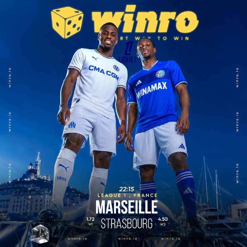کلاسیکو|عادل فردوسی پور: ⚽️ شروع لیگ برتر انگلیس با بیمه ی 🤩🤩🤩🤩 وینرو🎲⚽️ مارسی ⚽️✖️⚽️استراسبورگ⏰ امشب ساعت 22:15🚨 ورزشگاه ولودروم🎲با شارژ حساب کا