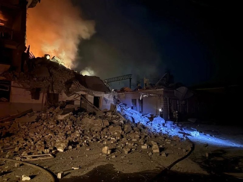 Ukrainian drones struck the Crimean Titan plant in occupied Armyansk overnight on June 13, Magyar said.