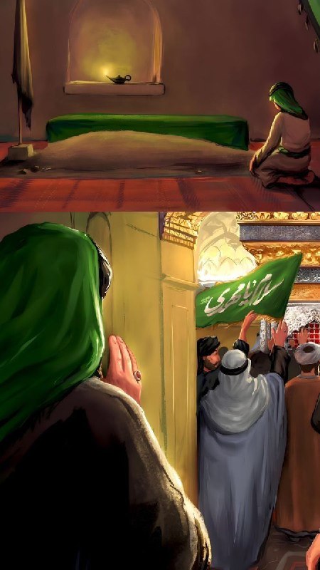 خيمة الـمـهـدي عج🕯️✨: گرفته دلم برای دلت... که هستی عزادار داغ پدر ...🖤آجرک الله یا بقیه الله 🖤