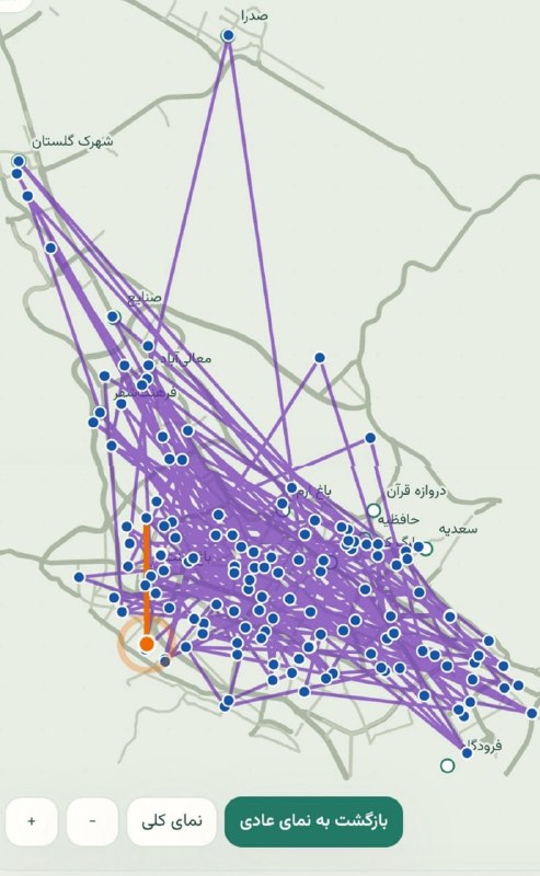 رهپویان وصال شیراز _ انجوی نژاد: 📊 222 شب دستهروی کانون رهپویان وصال به روایت آمار 🚩 تعداد ایستگاههای مسیر: 1091 🛣 تعداد خیابانها و بلوارهای متمایز: 4