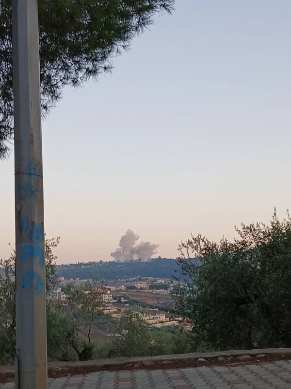 Israeli bombing in the Beit Yehon forest