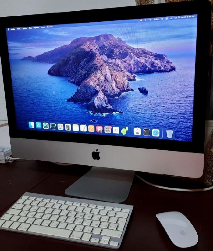 iMac 21.5» mid 2014 + полный комплект Apple (клавиатура и мышь) + родная коробка — фото 1