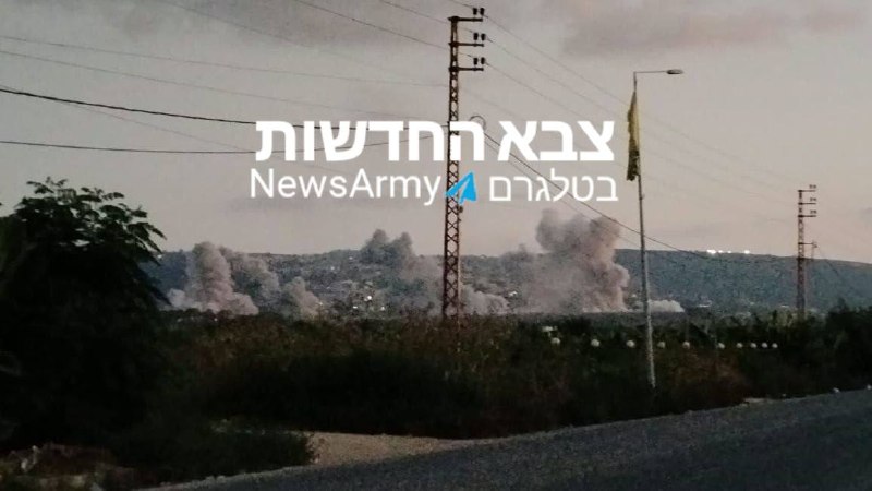 תקיפות בסגנון חגורת אש במנסורי בדרום לבנון