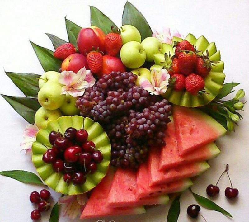 تزئینات و دیزاین سالاد: #میوه_آرایی 😊👆@Tazinat_Saladتزئینات سالاد