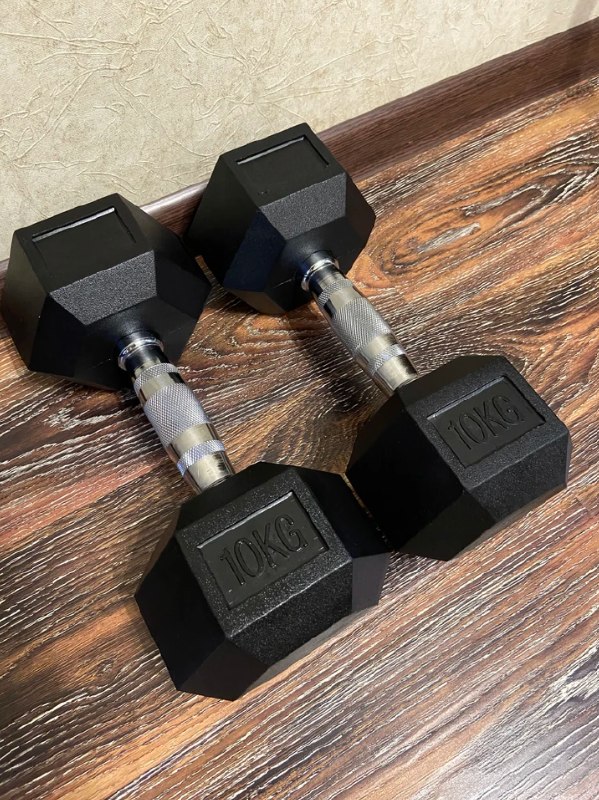 Гантели гексагональные 10 и 15 кг