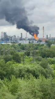 Drones reportedly struck a large Wildberries warehouse in a Moscow suburb, setting the building on fire.