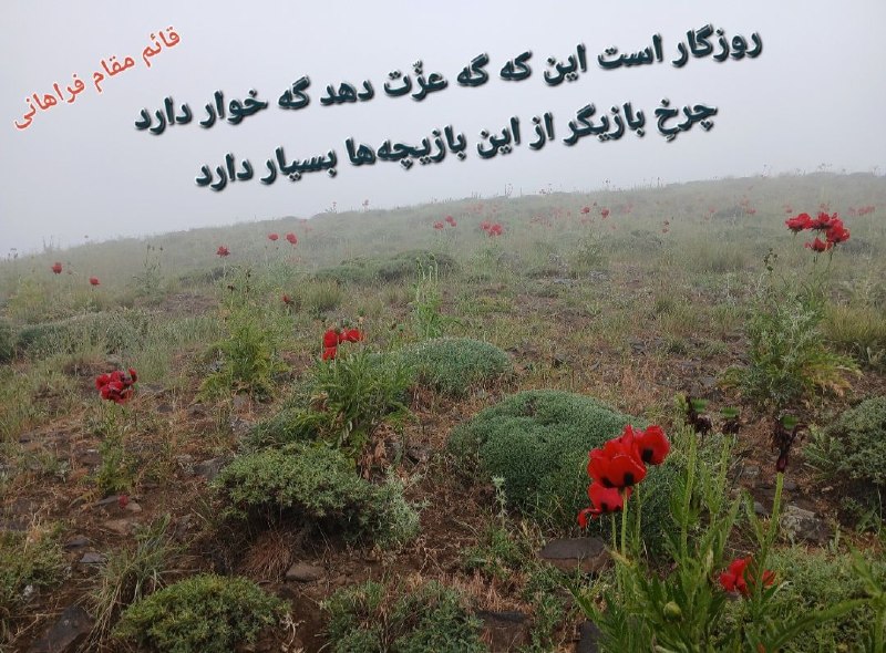 🌹 شبنم 🌹: روزگار است این که گه عزّت دهد گه خوار داردچرخِ بازیگر از این بازیچه‌ها بسیار داردگردنه لاوش، بلده نور ۱۴۰۵/۲/۱۰@shabnams