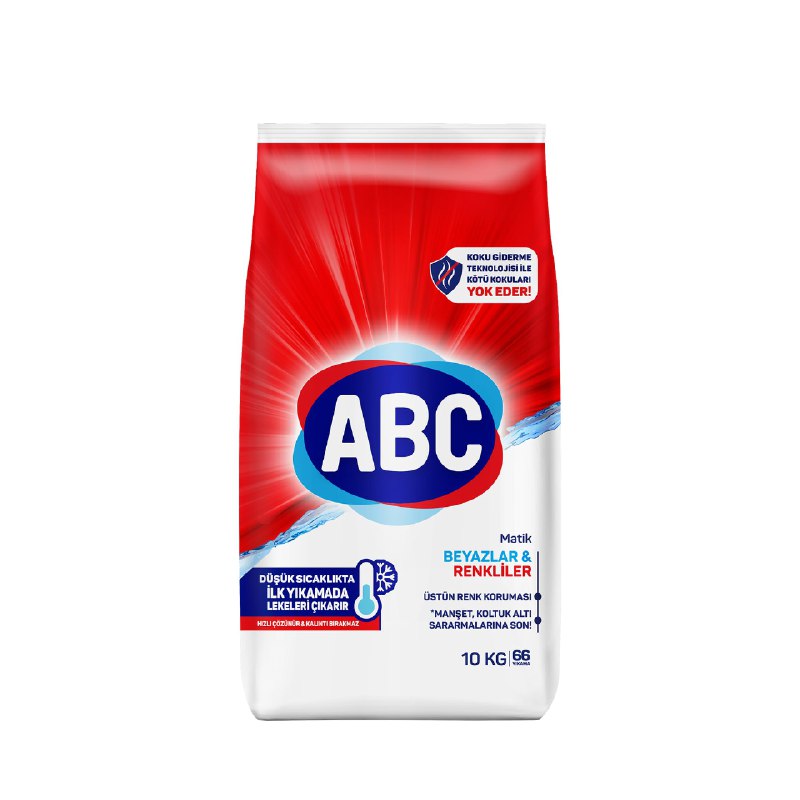 ABC DETERJAN Matik Beyazlar & Renkliler 10 Kg