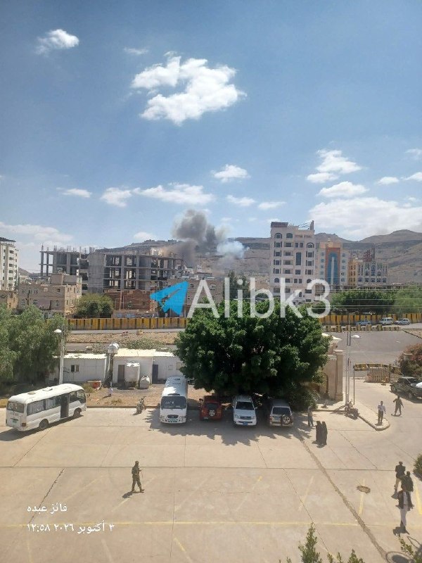 Scenes from the raids aimed at the capital Sana'a