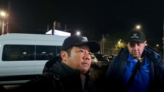 עיתונאי אמריקאי מהנציגות ההומניטרית רואה חשיבות שכעת אנשים יוכלו לעזוב את אליושקי בבטחה. וידאו: קריסטינה קו…