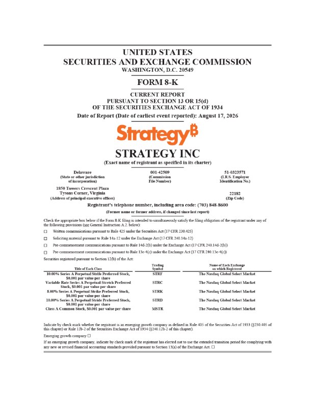 The Crypto Ledger: FYI: 🟠 Strategy has added $150M to its USD Reserve and repurchased $132M worth of $STRC, extending the USD Duration to 2