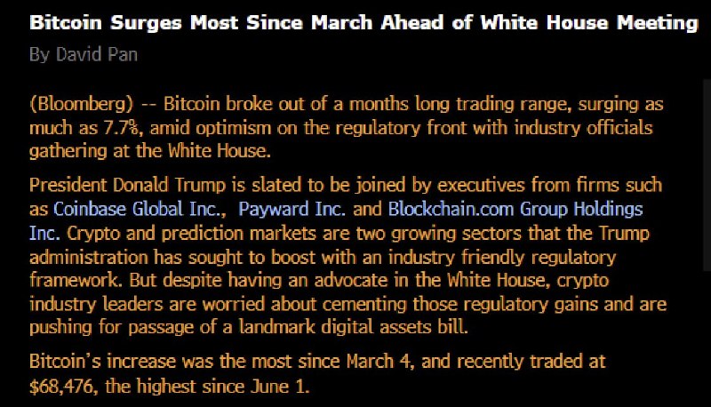 The Crypto Ledger: JAMES LAVISH: 🟠 "With all due respect, Bloomberg — no. Bitcoin is rallying because the Treasury has made it clear it’ll 