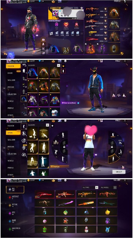 دنیای اکانت فری فایر freefire: 8790. Gh