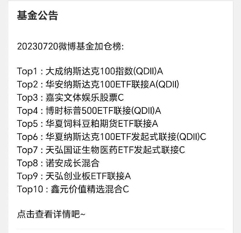 最近微博流行的一句话“相信国运，定投纳指”