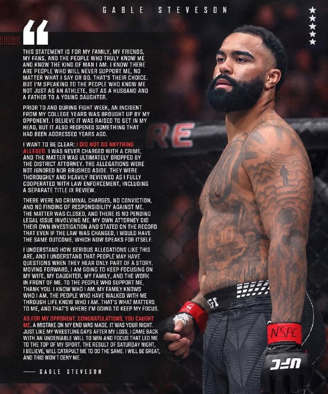 Image from a post by ALL MMA | UFC